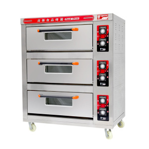 3 Deck 6 Trays Commercial Electric Baking Oven Catering Equipment