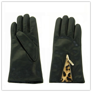 Lady Fashion Leather Gloves (JYG-25235)